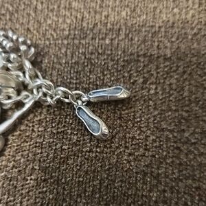 James Avery Silver Ballet Shoe Charm Bracelet
